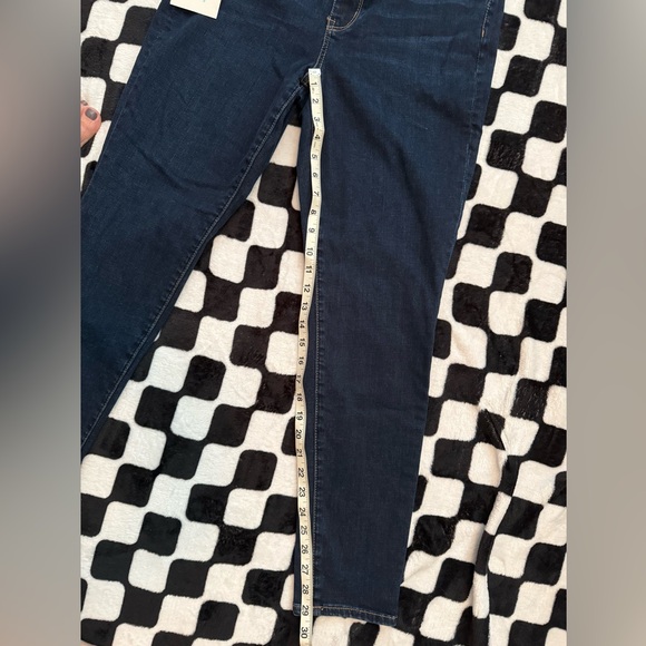 Women's Dark Blue Jeans American Eagle Super High Rise Jeggings Sz 14 - Picture 4 of 7